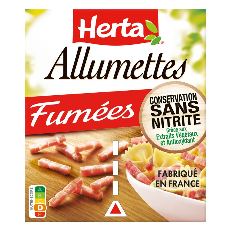 Lardons allumettes fumées sans nitrite 2x75g