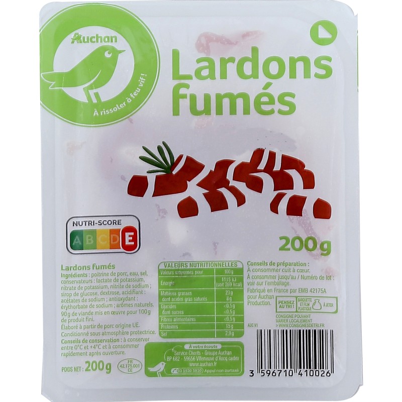 Lardons Fumés 200g
