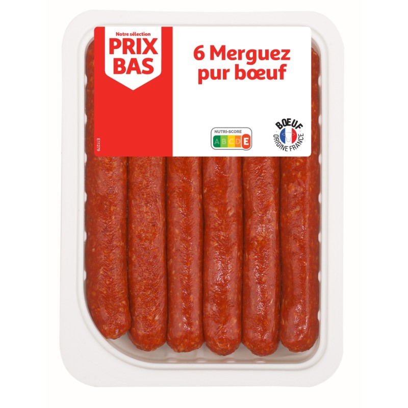 Merguez pur boeuf 6x55g