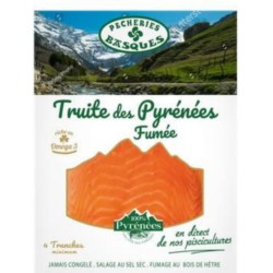 Truite des Pyrénées fumée 4 tranches 120g