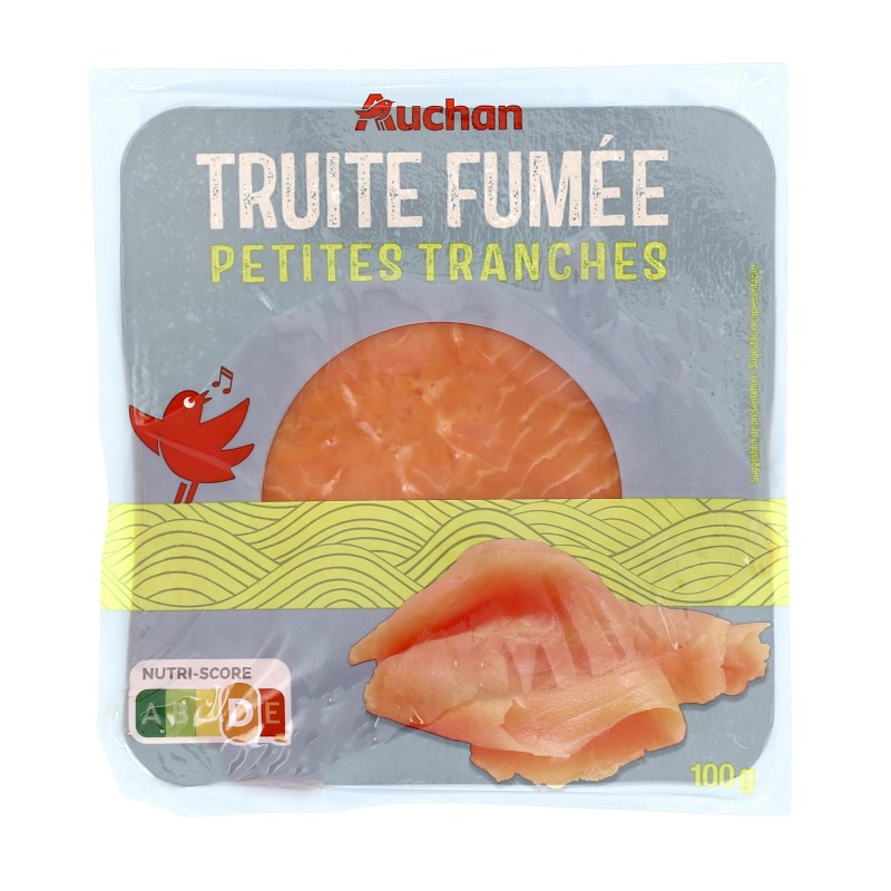 Truite fumée minis tranches x6 100g