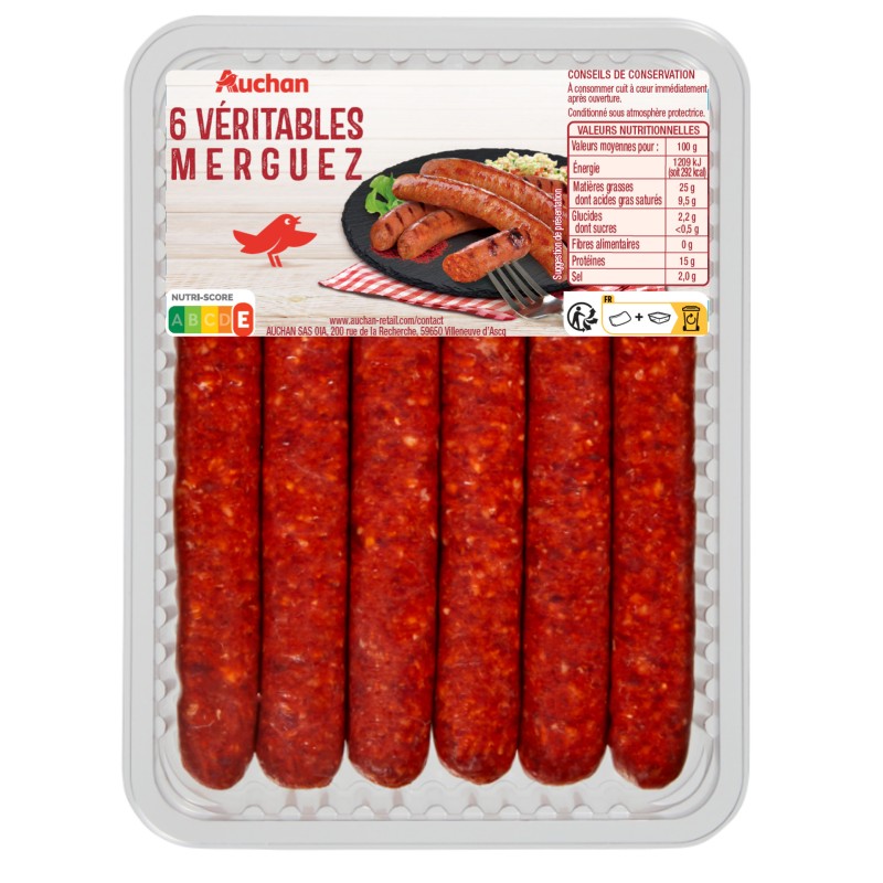 Merguez véritables 6x55g