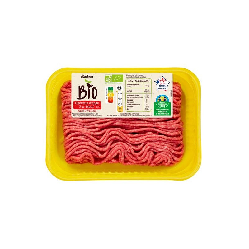 Viande Hachée Pur Boeuf 15%MG 350g