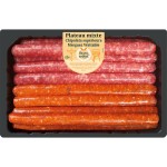 Plateau mixte chipolata supérieure merguez véritable avec boyau naturel x10 700g
