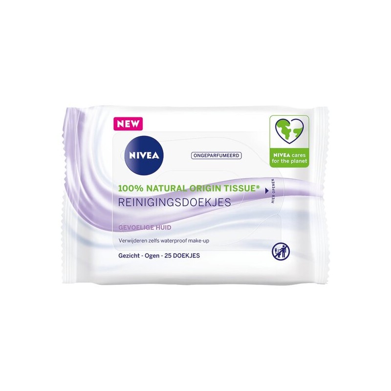 Lingettes démaquillantes 3 en 1 sensitive x25