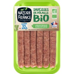 Saucisses de volaille bio 6x50g