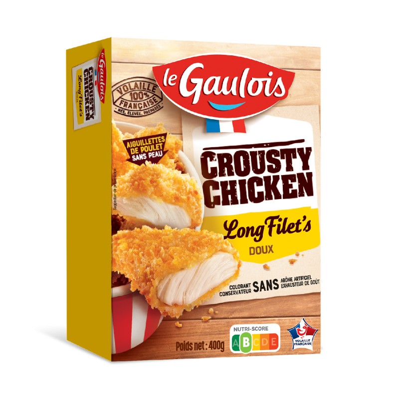 Crousty chicken long filet's 400g