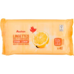 Lingettes multi-surfaces citron x40