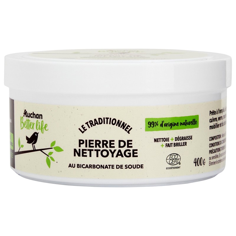 Pierre de nettoyage au bicarbonate de soude 400g