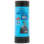 Sacs Poubelle avec Liens Amovibles 15x50l