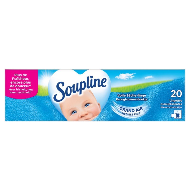 Lingettes adoucissantes grand air pour sèche-linge x20