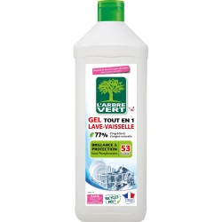 Gel lave-vaisselle brillance & protection peaux sensibles 900ml