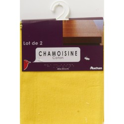 Chamoisine en coton 40x50cm x2