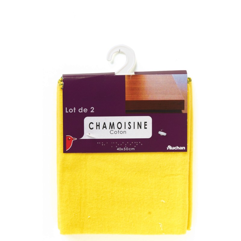 Chamoisine en coton 40x50cm x2