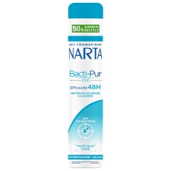 Déodorant spray bacti-pur zinc anti-bactérien 48h 200ml