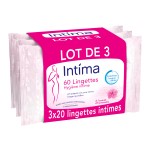 Lingettes hygiène intime 3x20