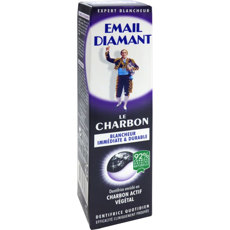 Dentifrice au charbon blancheur 75ml