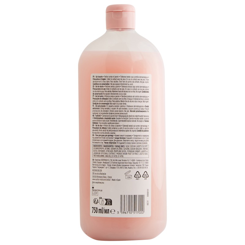 Gel douche cerise et jasmin 750ml
