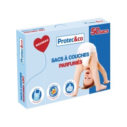 Protec&co Sacs à Couches Parfumés x50