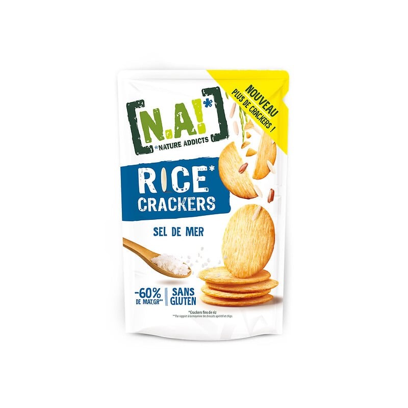 Rice crackers au sel de mer sans gluten 85g