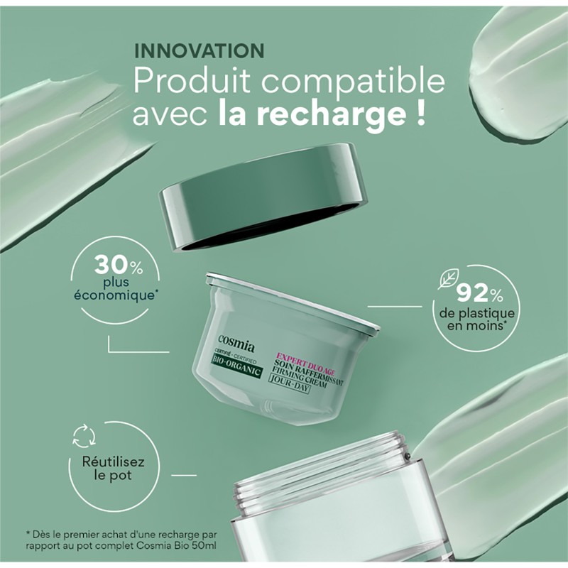 Crème de nuit raffermissante recharge expert duo âge bio 50ml