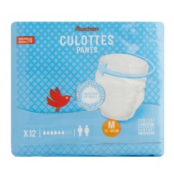 Culottes incontinence fuites urinaires taille M x12