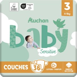 Sensitive Couches Taille 3 4-9kg x36