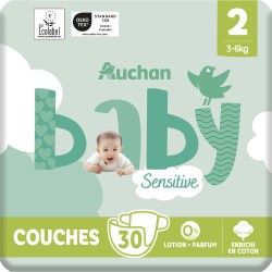Couches sensitive taille 2 3-6kg x30