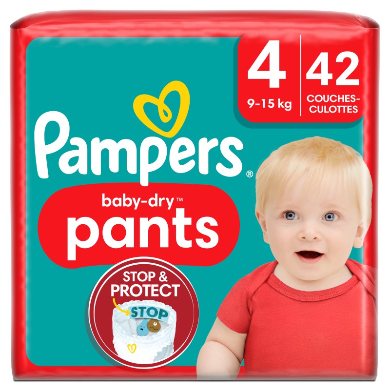 Couches culottes baby dry taille 4 9-15kg x42
