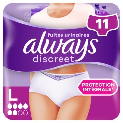Culottes fuites urinaires protection intégrale taille L x11