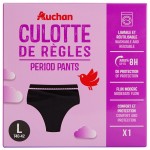 Culotte de règles flux modéré taille L 40/42 noir x1