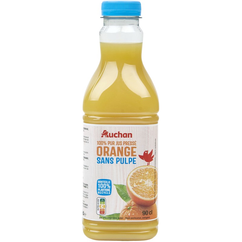 Pur jus pressé orange sans pulpe 90cl