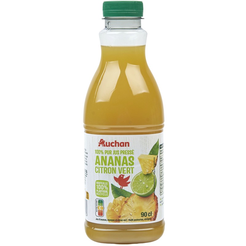 Pur Jus Pressé Ananas Citron Vert 90cl
