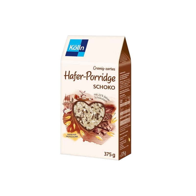 Porridge d'avoine avec chocolat sans lactose végétarien 375g