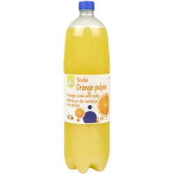 Boisson gazeuse aromatisée orange pulpée 1.5l