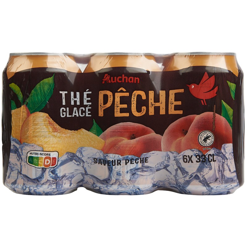 Thé glacé à la pêche boîtes 6x33cl