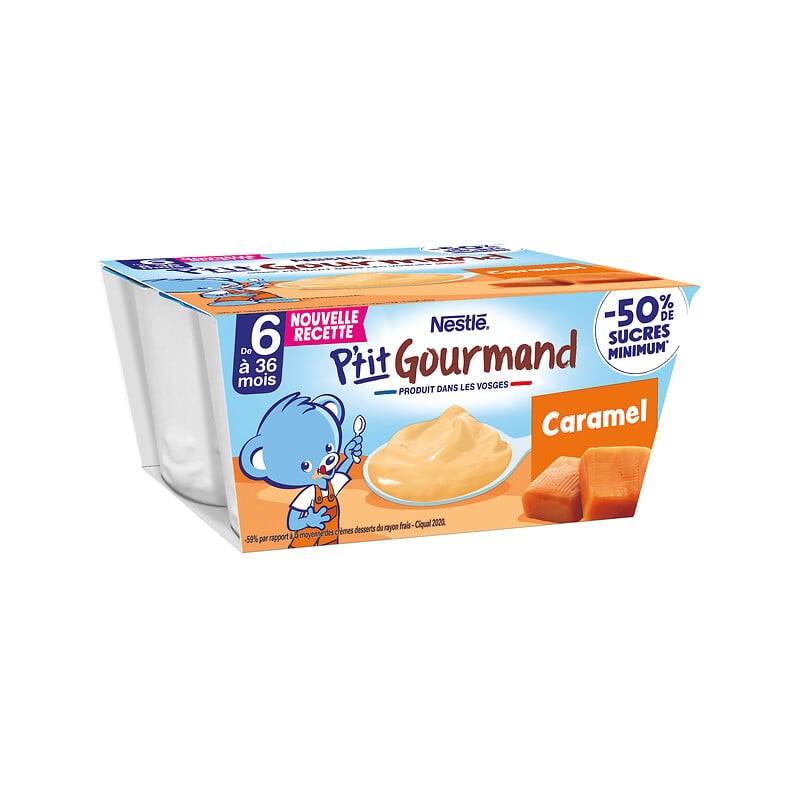 P'tit gourmand Petits pots au caramel dès 6 mois 4x100g