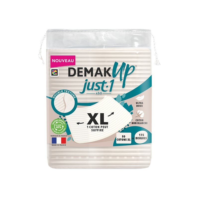 Carrés coton à démaquiller XL Just 1 x50