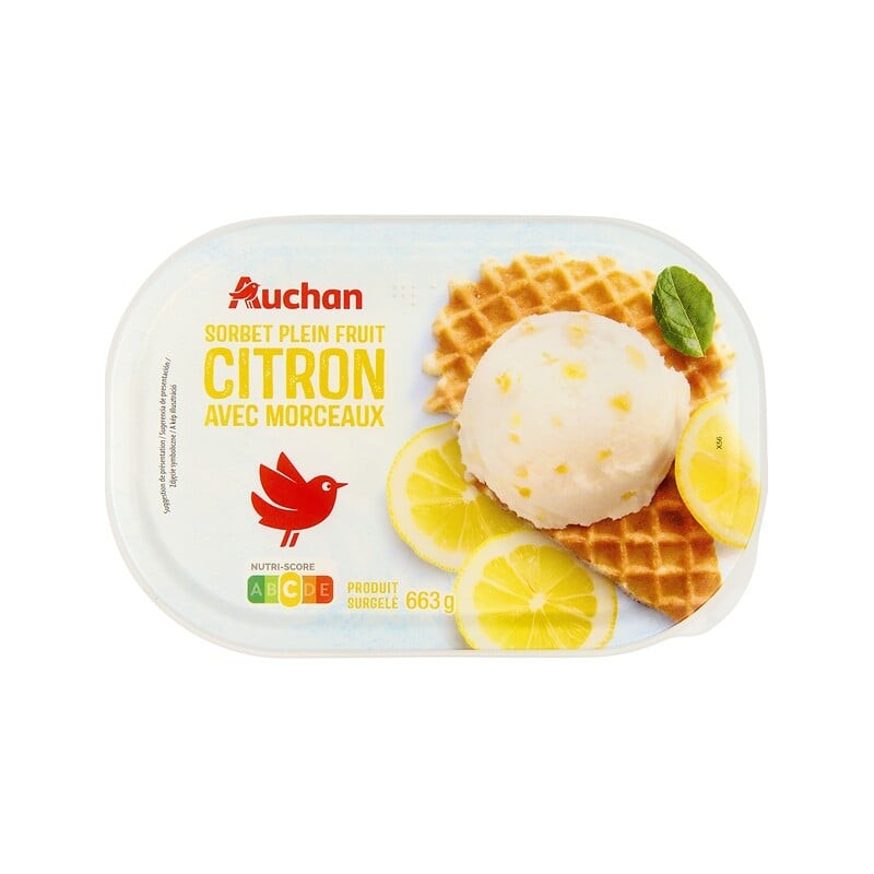 Sorbet citron avec morceaux 663g