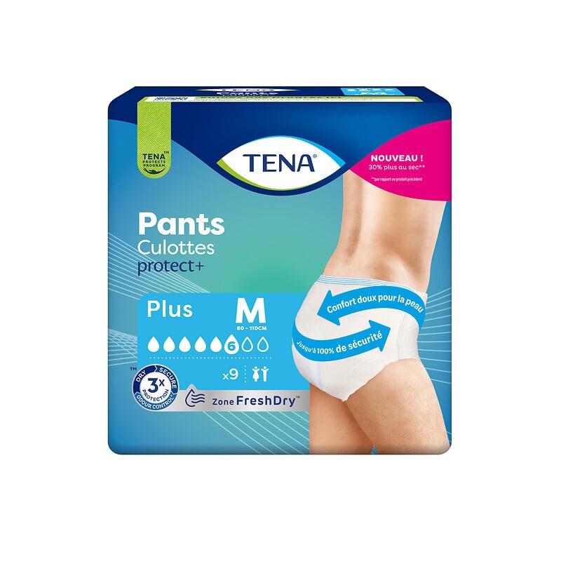 Culottes incontinence pants protect+ Taille M x9