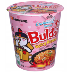 Cup Ramen Buldak nouilles instantanées épicées carbonara et poulet
