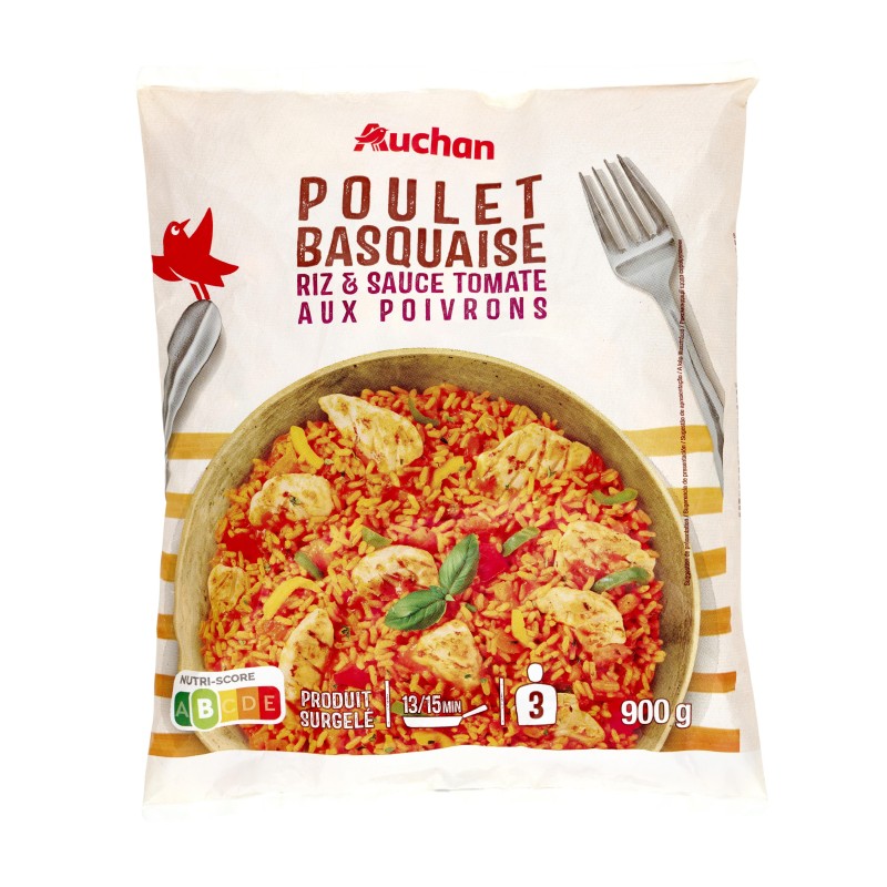 Poulet Basquaise et Riz 900g