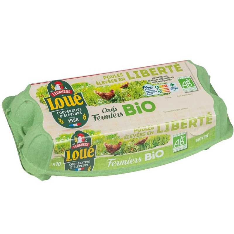 Bio Oeufs Moyens Elevage Liberté cat.A x10