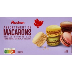 Assortiment de macarons x12 154g