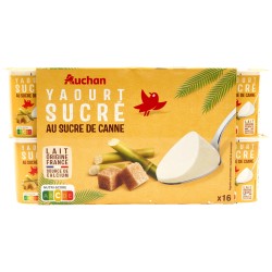 Yaourt nature au sucre de canne 16x125g