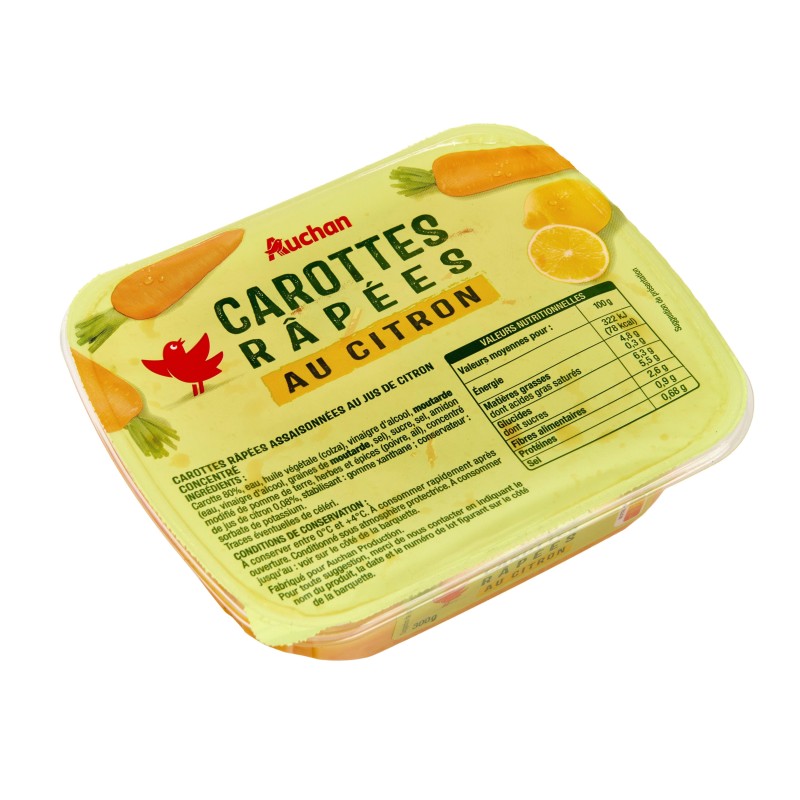 Carottes râpées au citron 300g