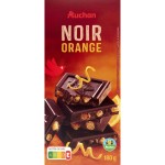 Tablette de chocolat noir aux cubes d'écorce d'orange confite 180g