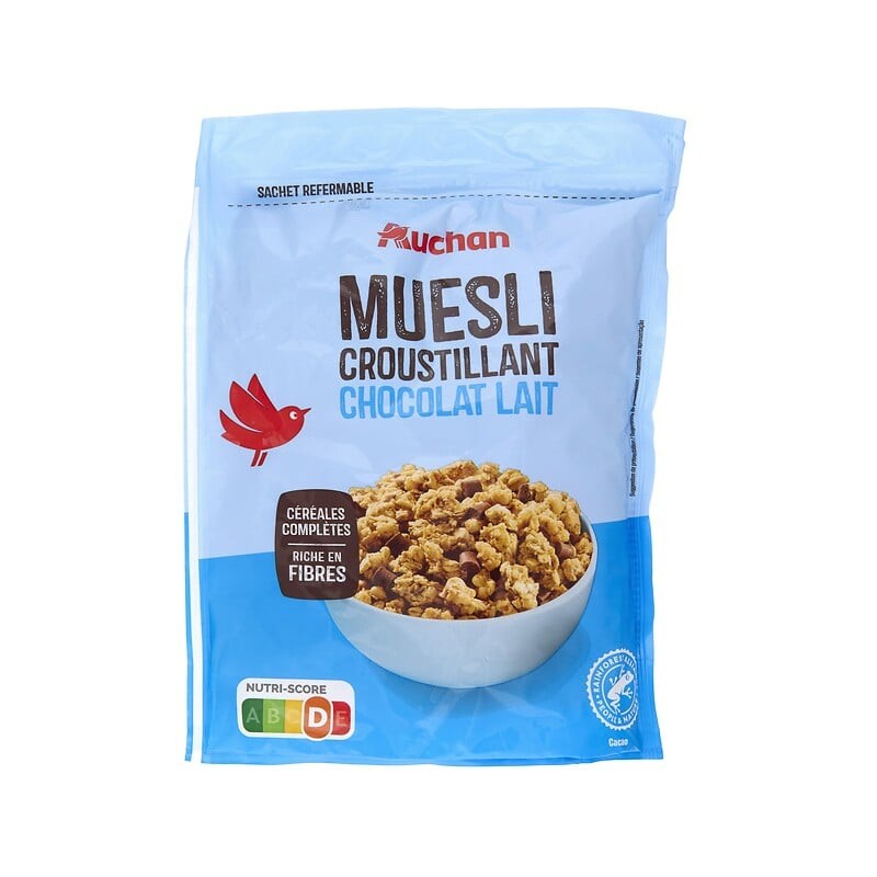 Muesli croustillant chocolat lait 450g