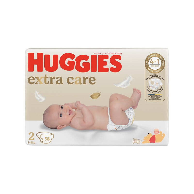 Couches Disney extra care taille 2 3-6kg x58