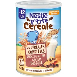P'tite céréale complètes au chocolat au lait saveur biscuit en poudre 415g